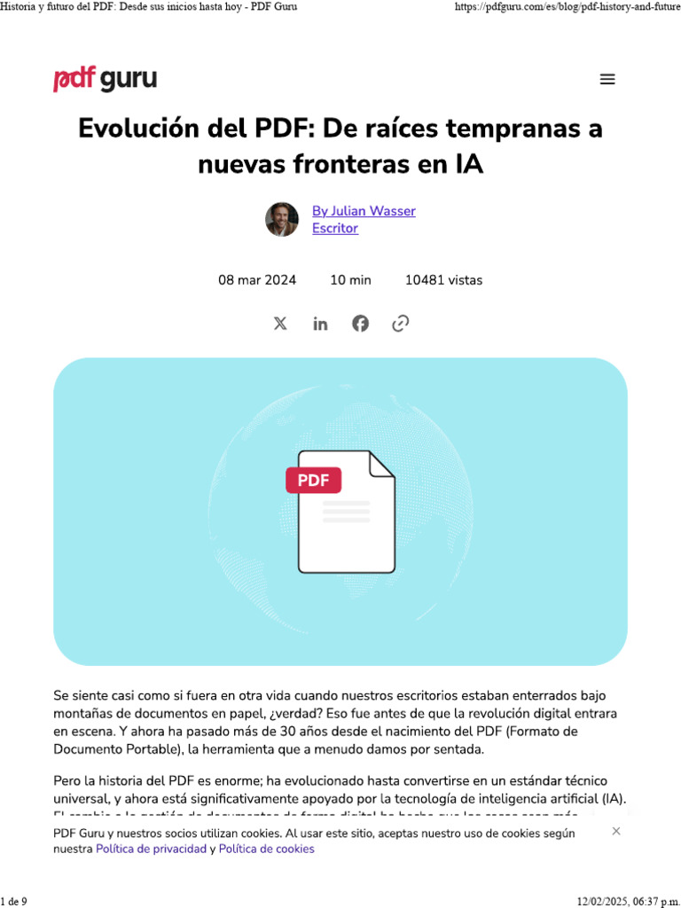 Historia y futuro del PDF | PDF