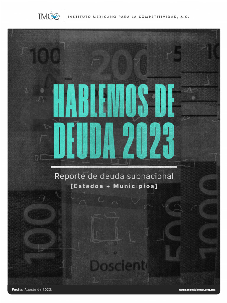 Análisis de Deuda Subnacional 2023 | PDF | Deuda | México