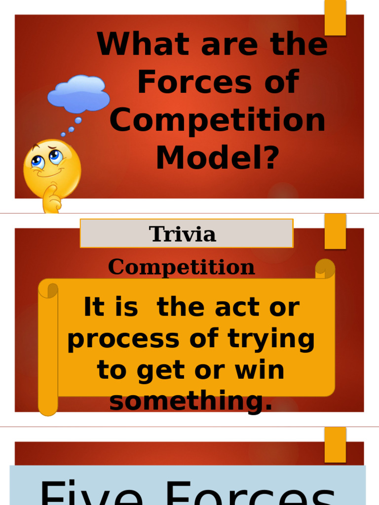 Forces of Competition Model - 102948 | PDF | Financial Markets ...