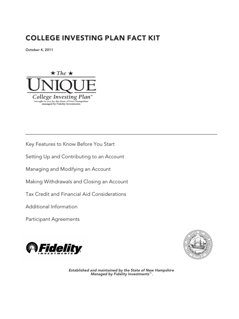Fidelity 529 Unique Plan | Download Free PDF | Mutual Funds | Active ...