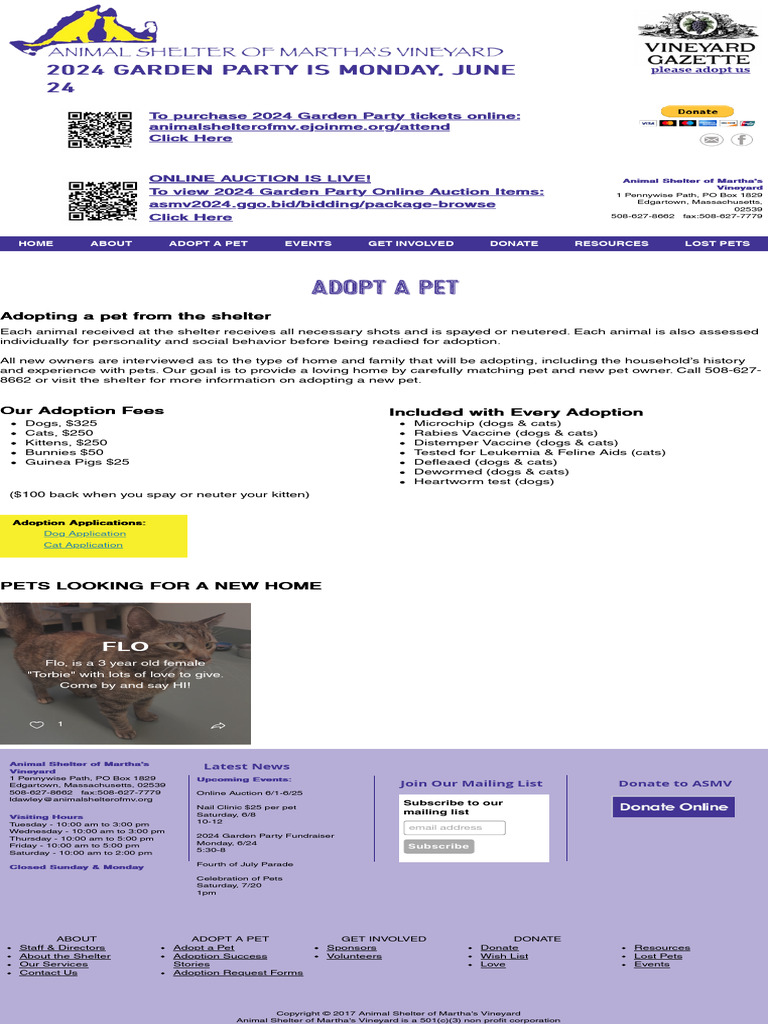 ADOPT A PET Animalsheltermv | PDF | Cats | Dogs