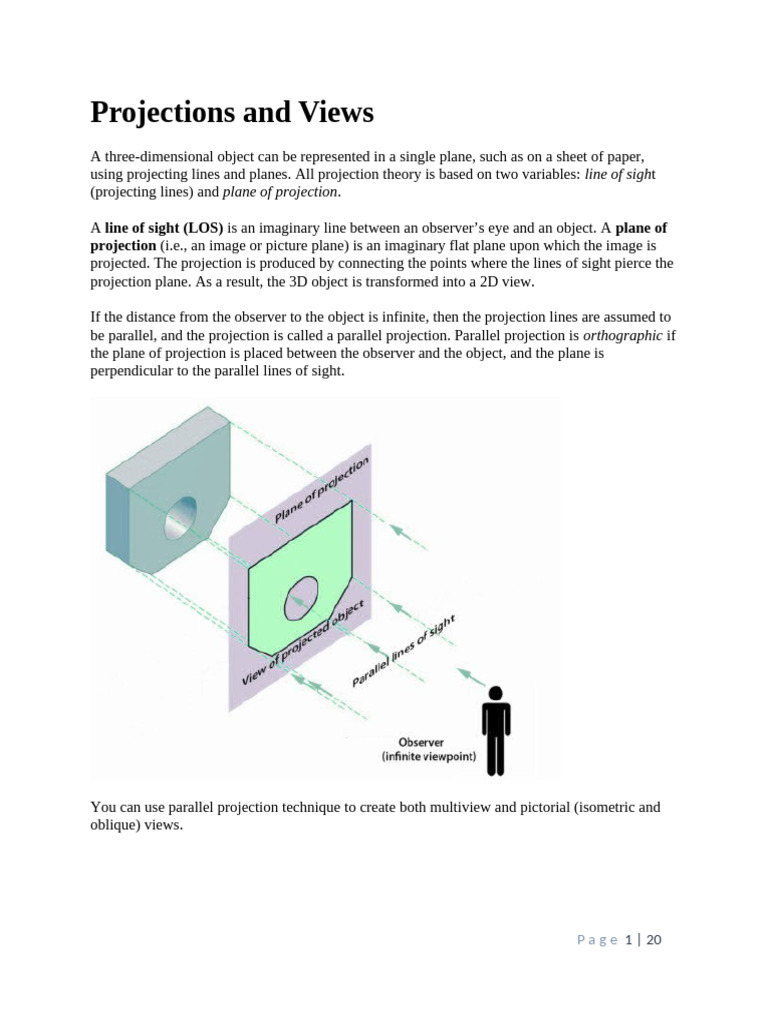 Projections and Views | PDF | Geometry | Classical Geometry