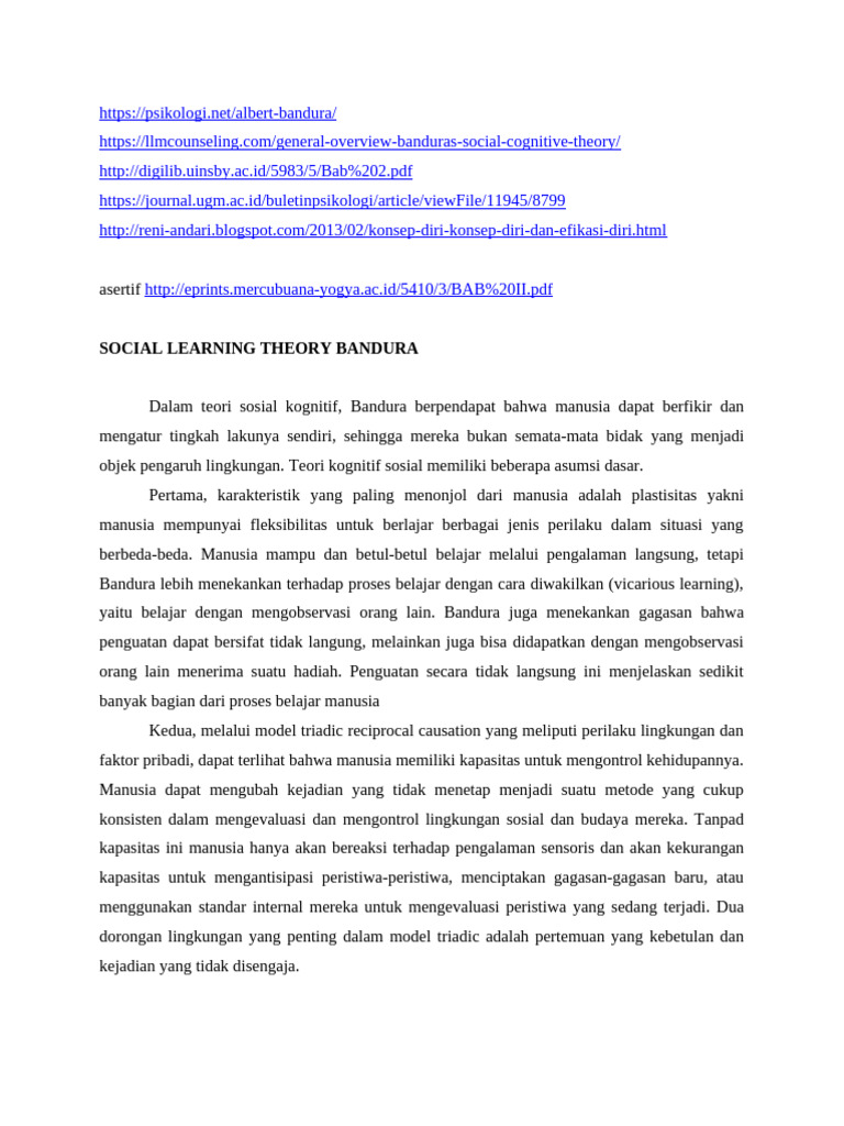 Teori Social Learning