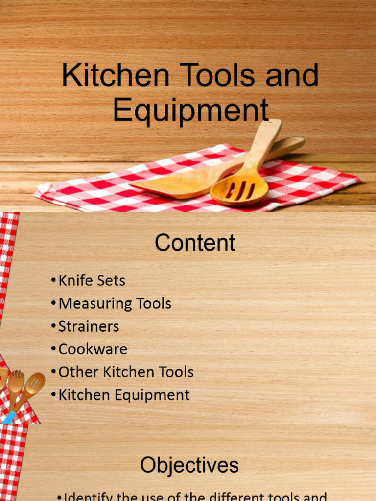 Lesson 1KITCHEN TOOLS, UTENSILS, ETC. PART 2 | PDF