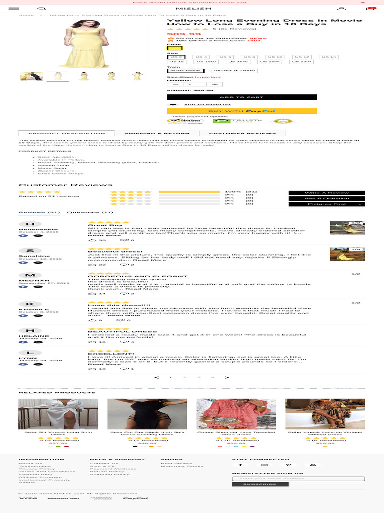 Iconic Yellow Dress from Movie | PDF | Dress | Aesthetics