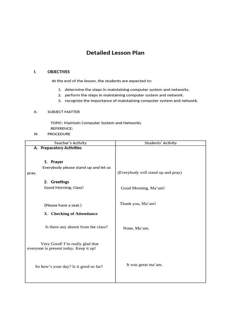 Detailed Lesson Plan Grade 11 | PDF | Computer File | Antivirus Software