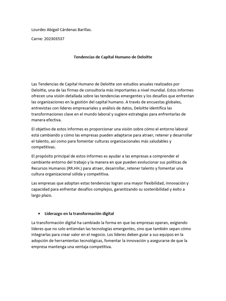 Tendencias de Capital Humano 2023 | PDF | Gestión de recursos humanos