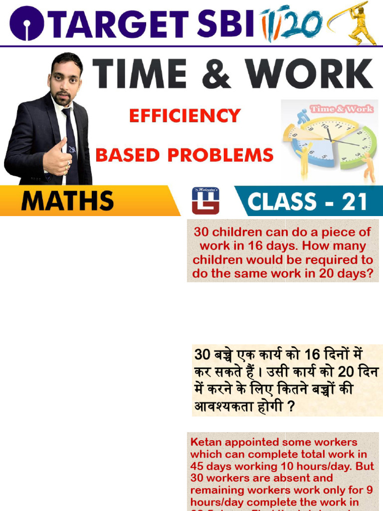 Time Work Part 2 22 02 18 | PDF