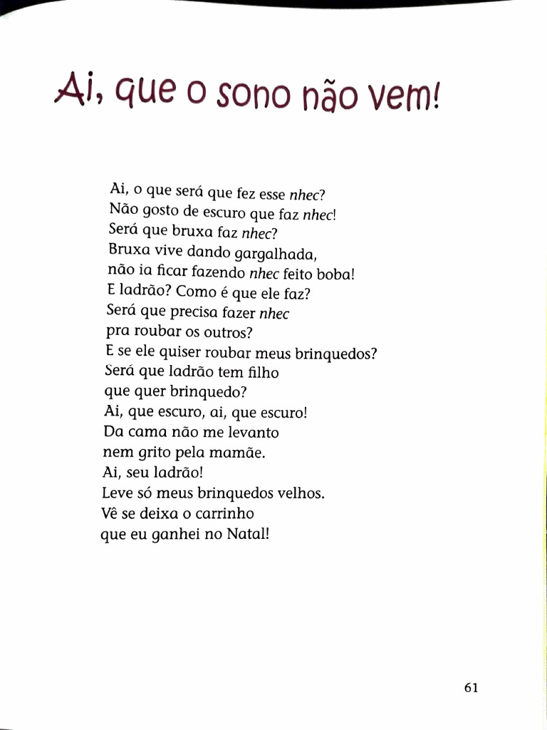 Poemas Infantis de Ruth Rocha | PDF
