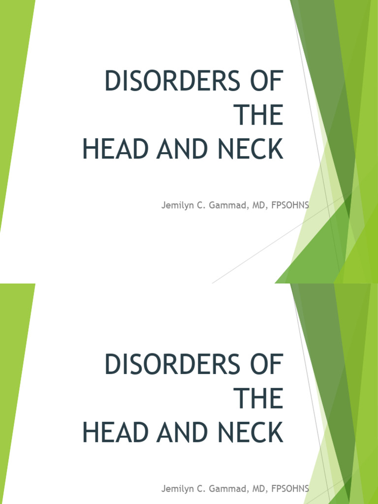Head and Neck Disorders Overview | PDF | Streptococcus | Head And Neck ...