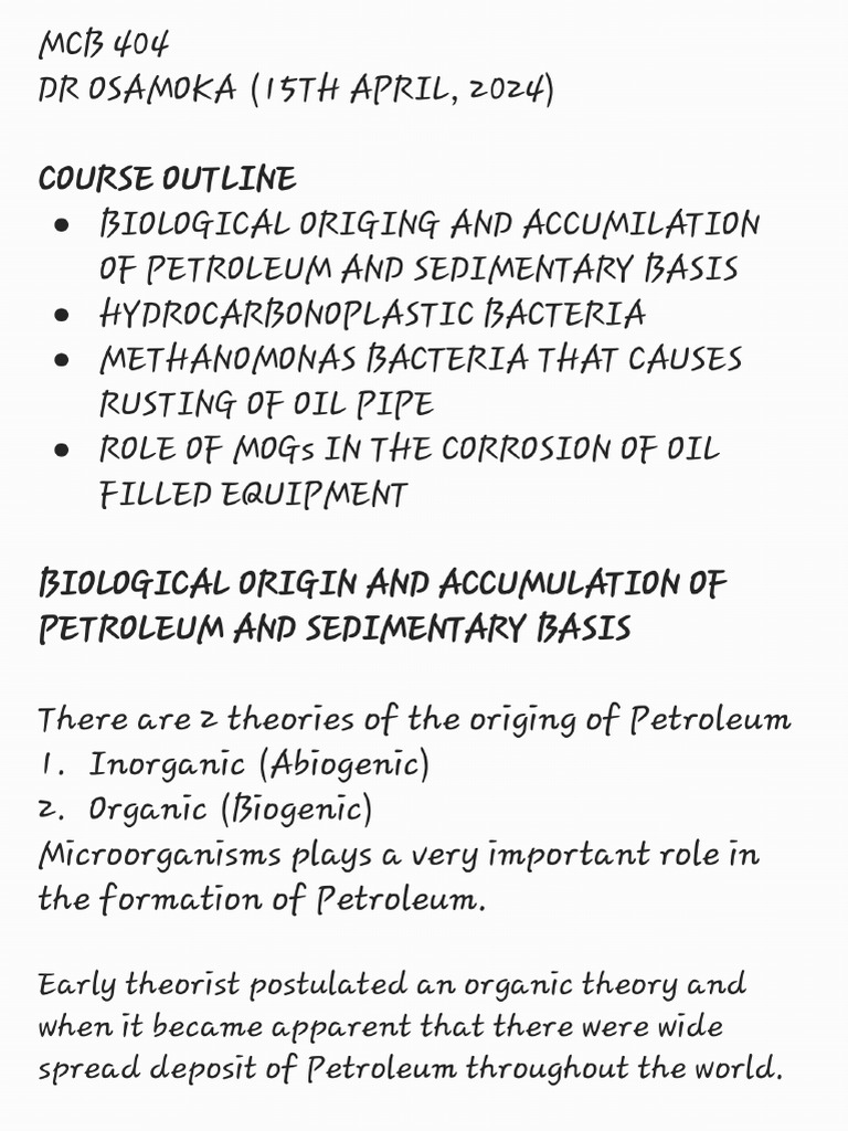 MCB 404 | PDF