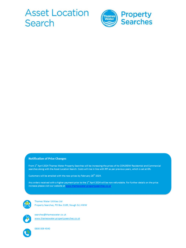 Thames Water Asset Location Search Update | PDF | Hydraulic