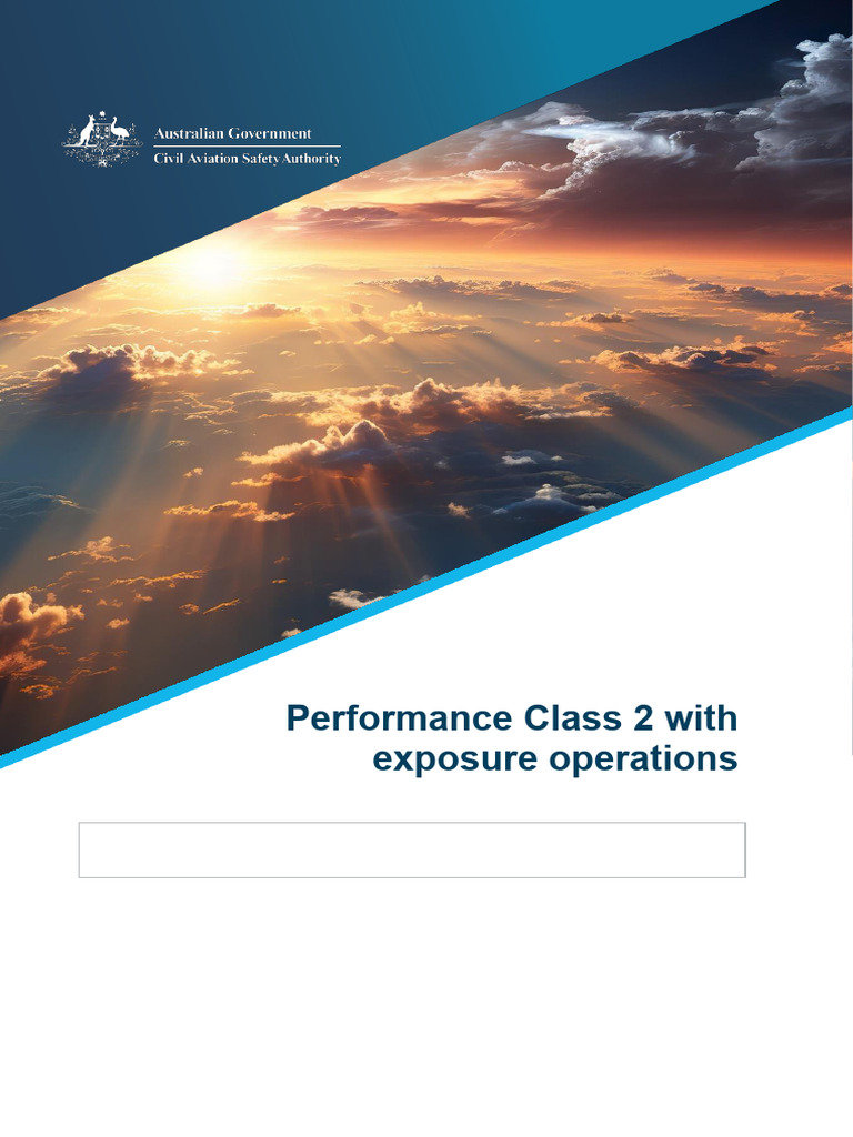 Performance Class 2 Exposure Operations Guide | PDF | Turbine Engine ...