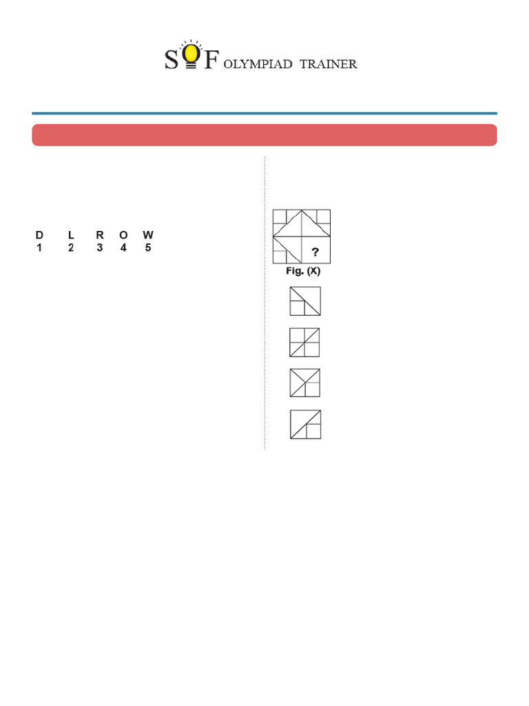 IMO Level 2 Class 4 Answer Key | PDF