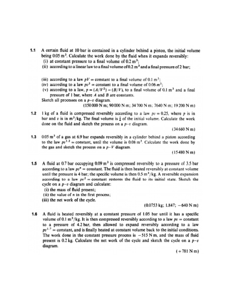 Basic Thermo Questions | PDF