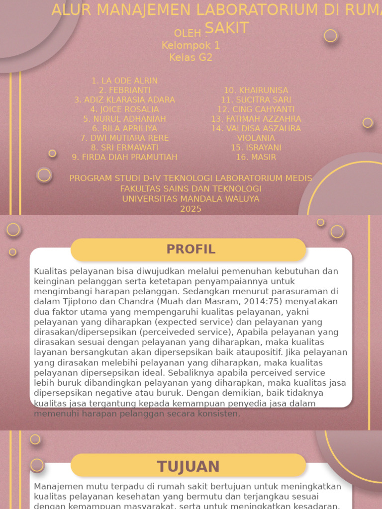 Manajemen Mutu di Laboratorium Medik | PDF