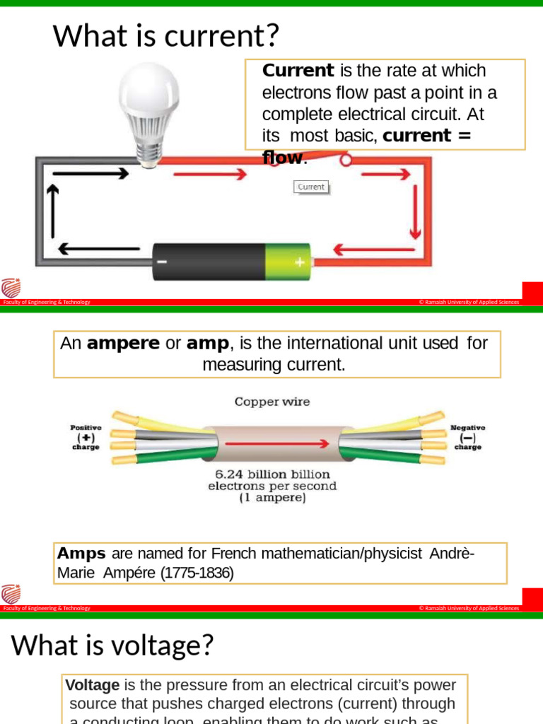Understanding Current, Voltage, and Resistance | PDF | Voltage | Direct ...