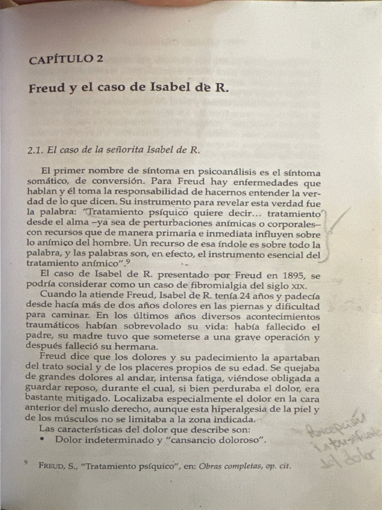 Freud y el caso de Isabel de R. | PDF | Sigmund Freud | Psicoanálisis