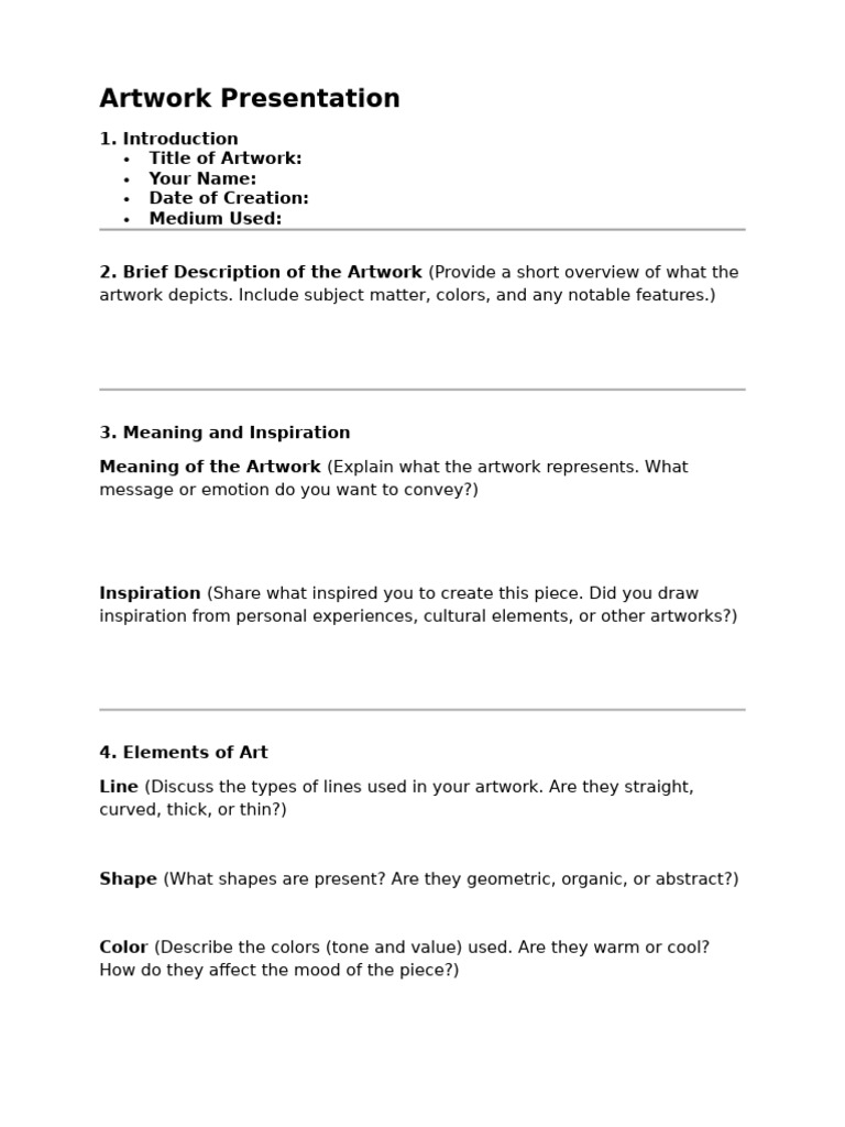 Artwork Presentation Guide | PDF