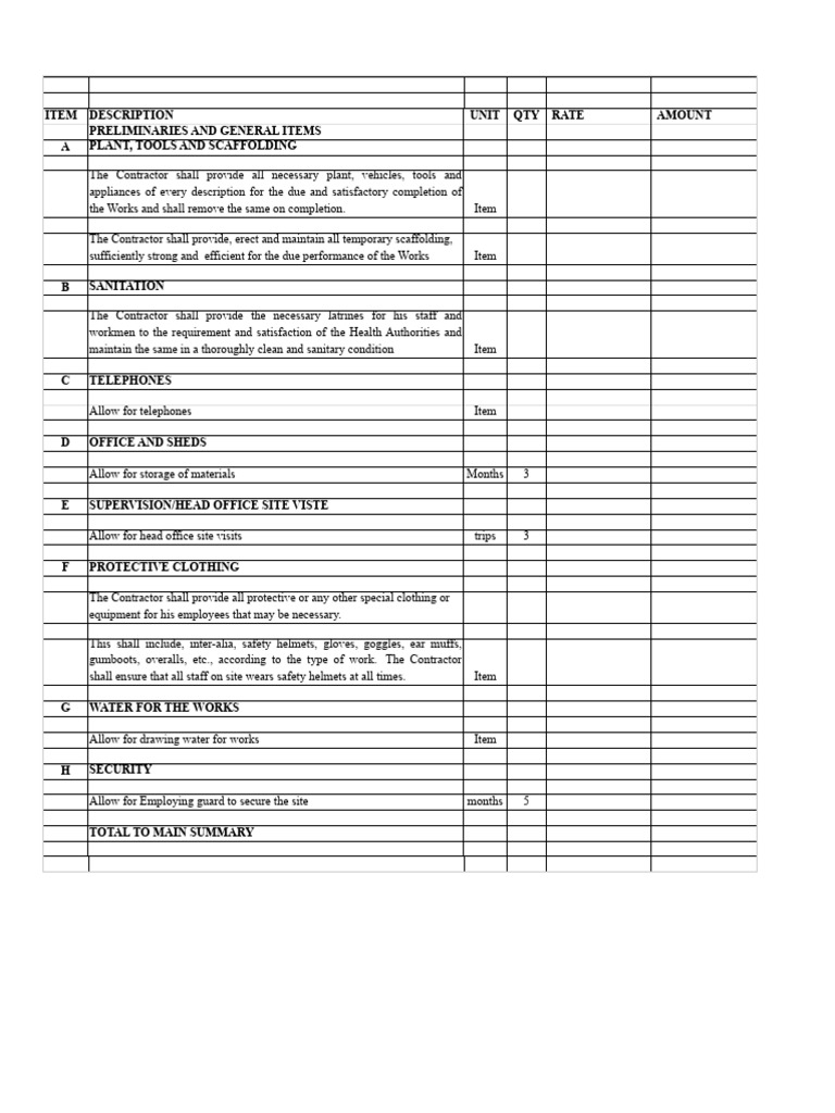 Construction Project Cost Breakdown | PDF | Concrete | Plaster