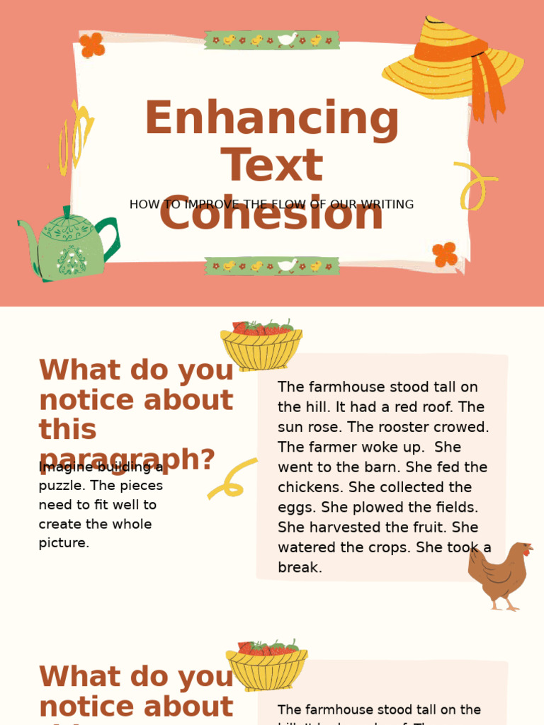Improve Writing Flow with Cohesion | PDF