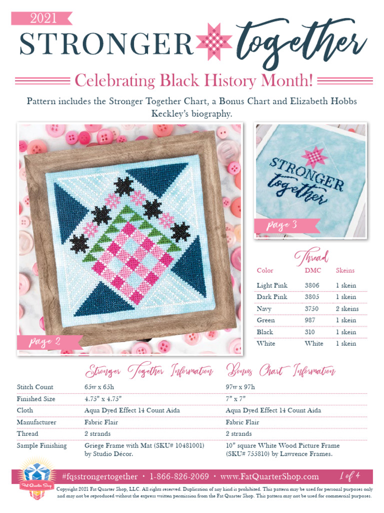 Stronger Together Pattern Final 2 | PDF | Slavery