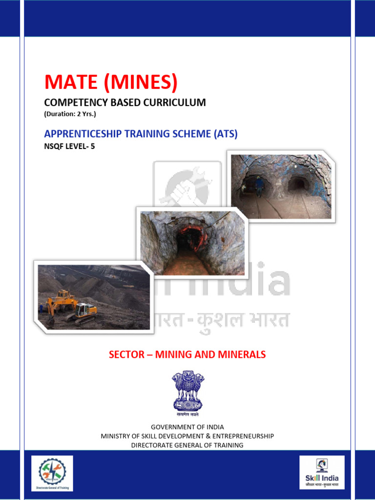 Mate (Mines) ATS Curriculum Overview | PDF | Apprenticeship | Mining