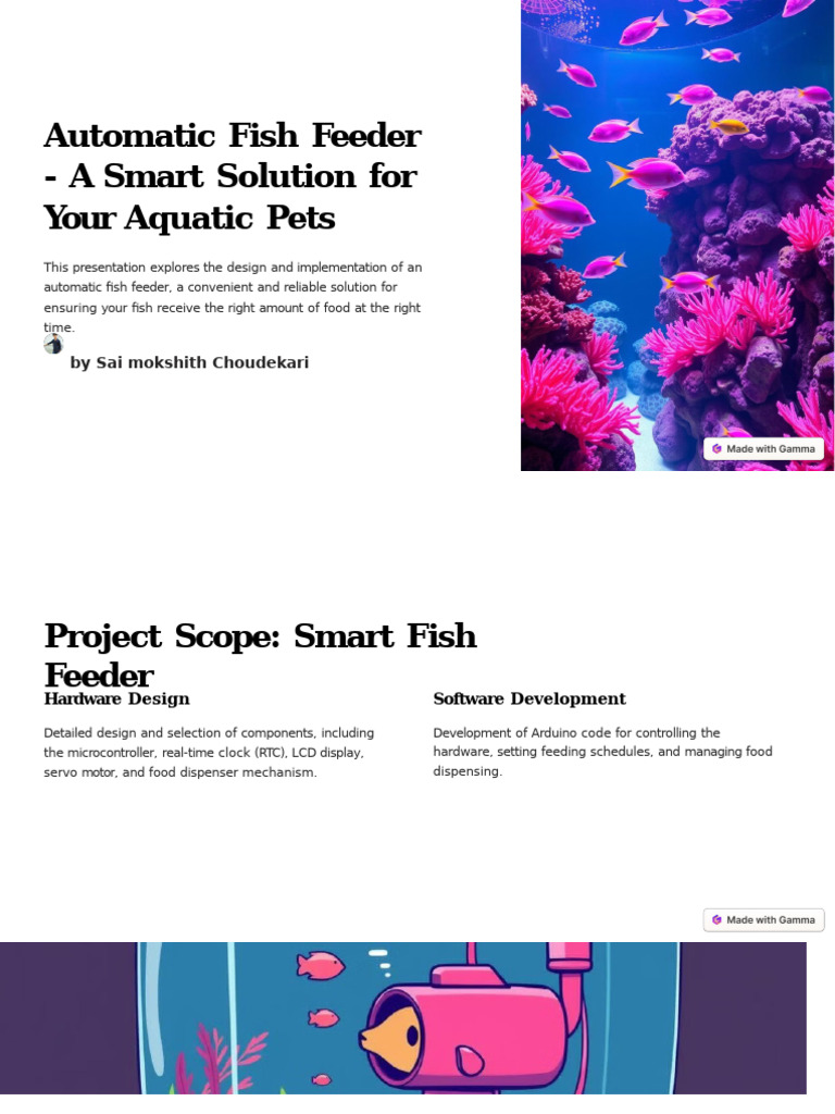Smart Automatic Fish Feeder Guide | PDF | Arduino | Computer Engineering