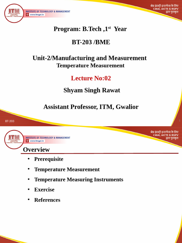 Temp Measurement | PDF | Thermocouple | Thermometer