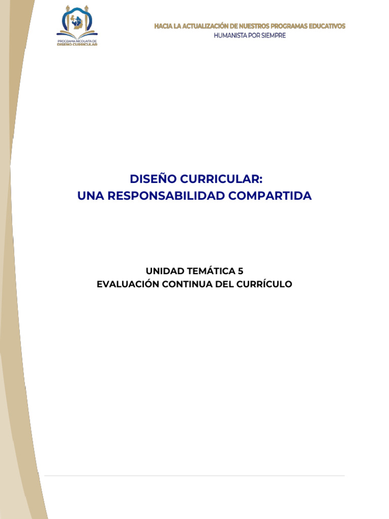 Evaluación Continua del Currículo Educativo | PDF | Plan de estudios ...