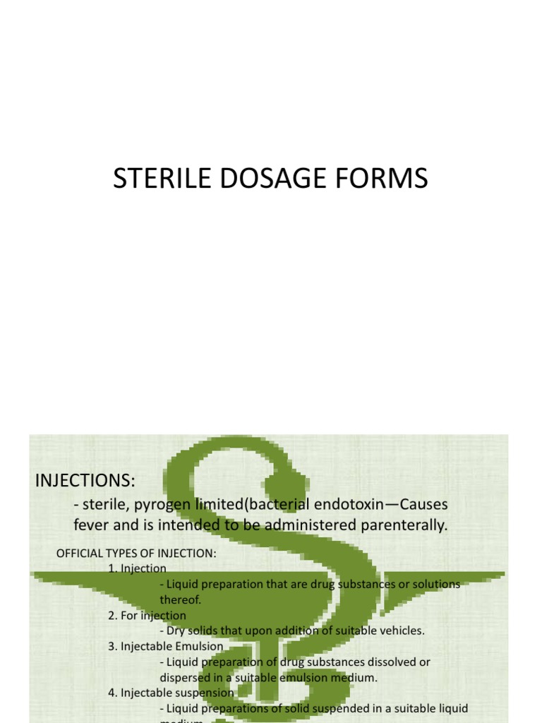 WFI Storage Guidelines and Sterile Forms | PDF | Science & Mathematics