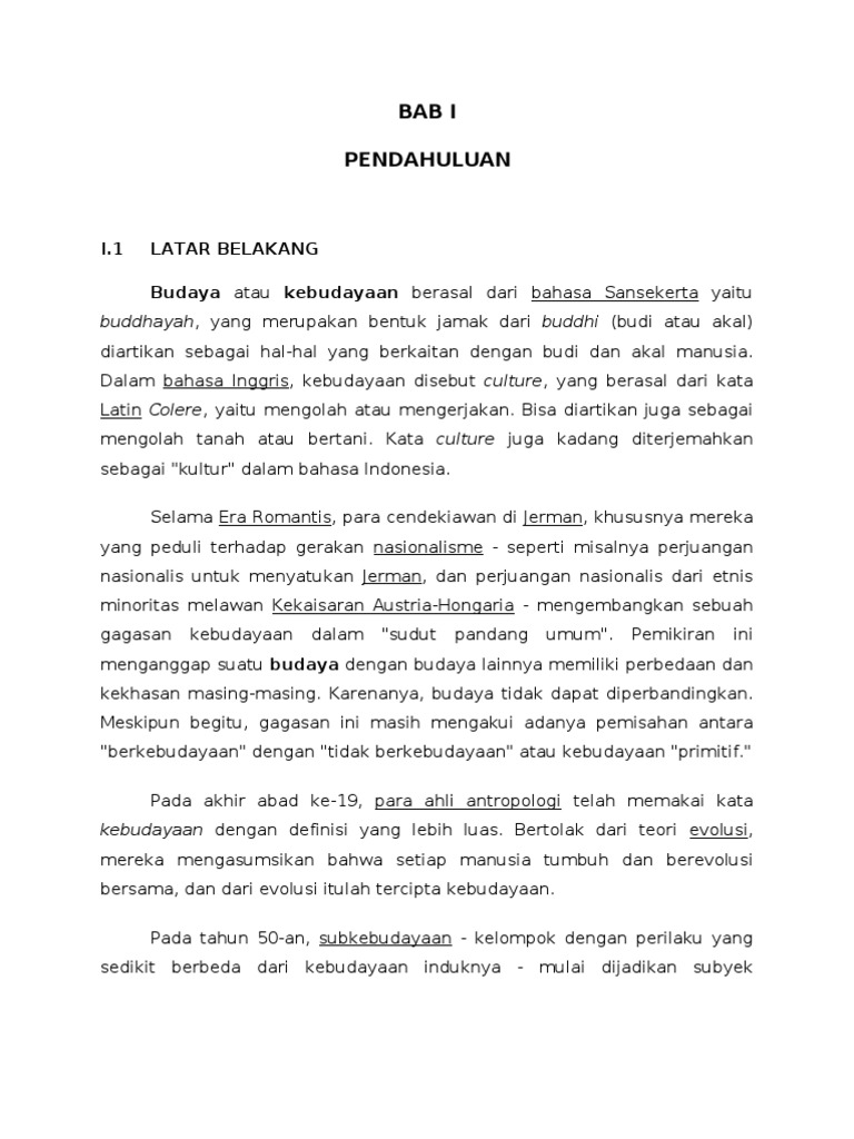 Makalah Budaya | PDF