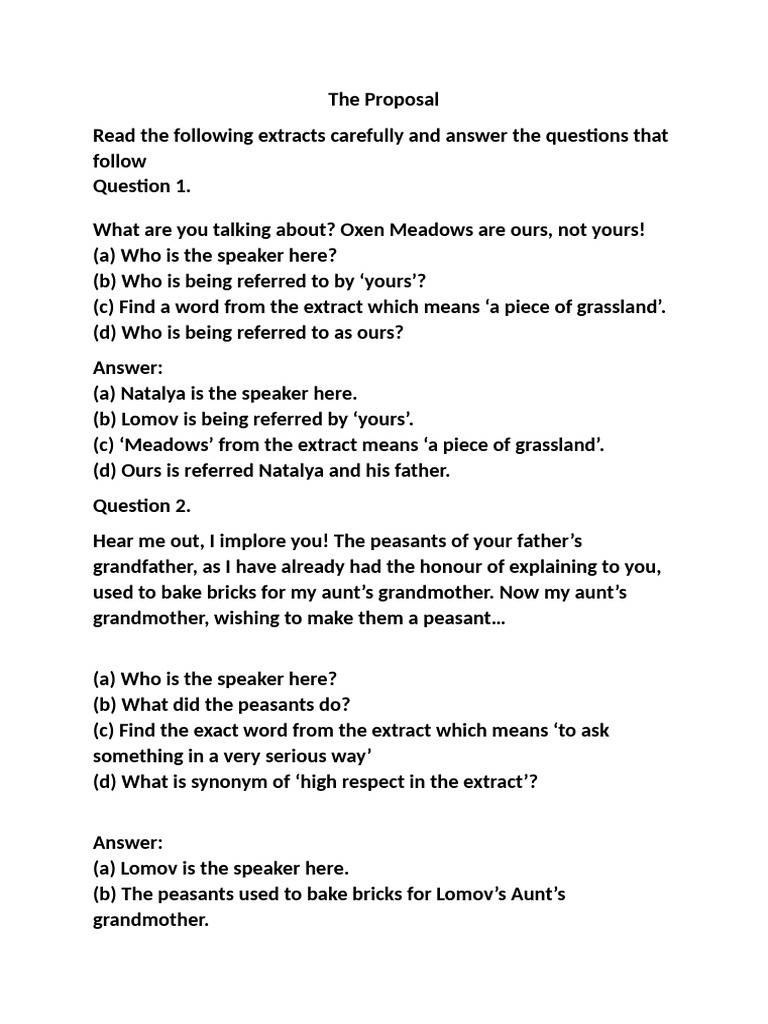 The Proposal | PDF