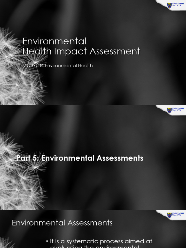 MQB7034-HIA in EIA - 2024-Part 5 | PDF | Environmental Impact ...