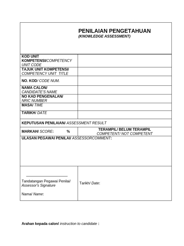 Format - Knowledge Assessment Wi A | PDF