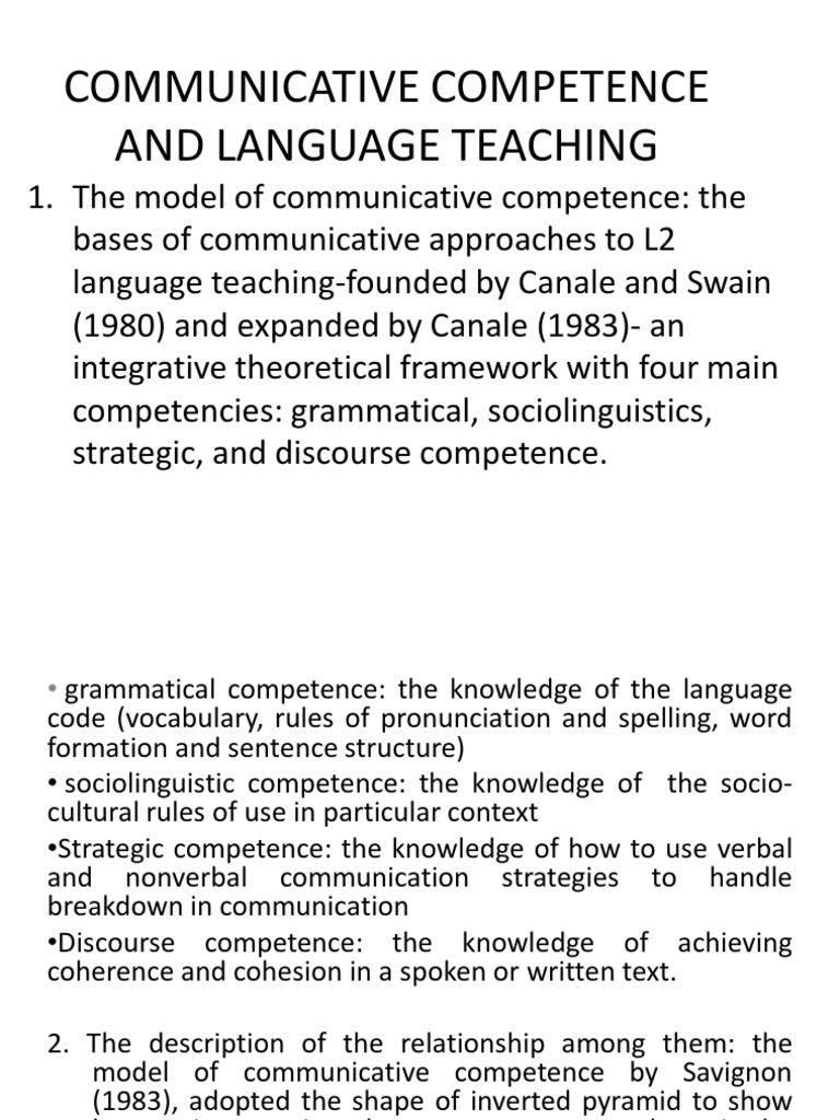 Communicative competence in the language classroom english language essay picture