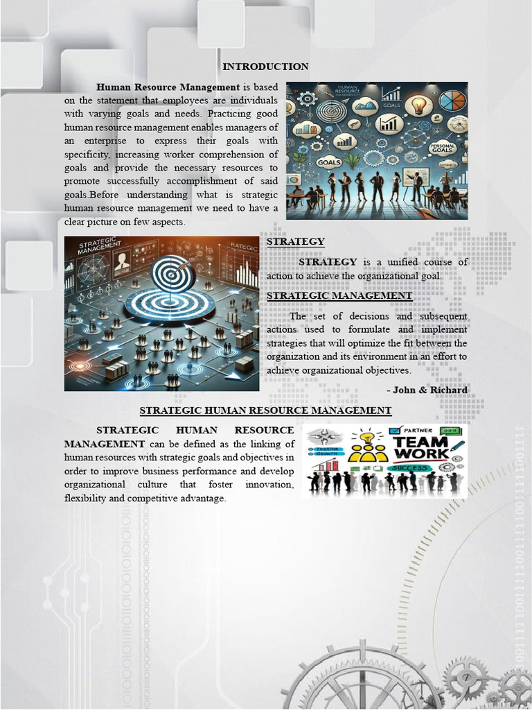 Strategic Human Resource Management Guide | PDF | Human Resource ...