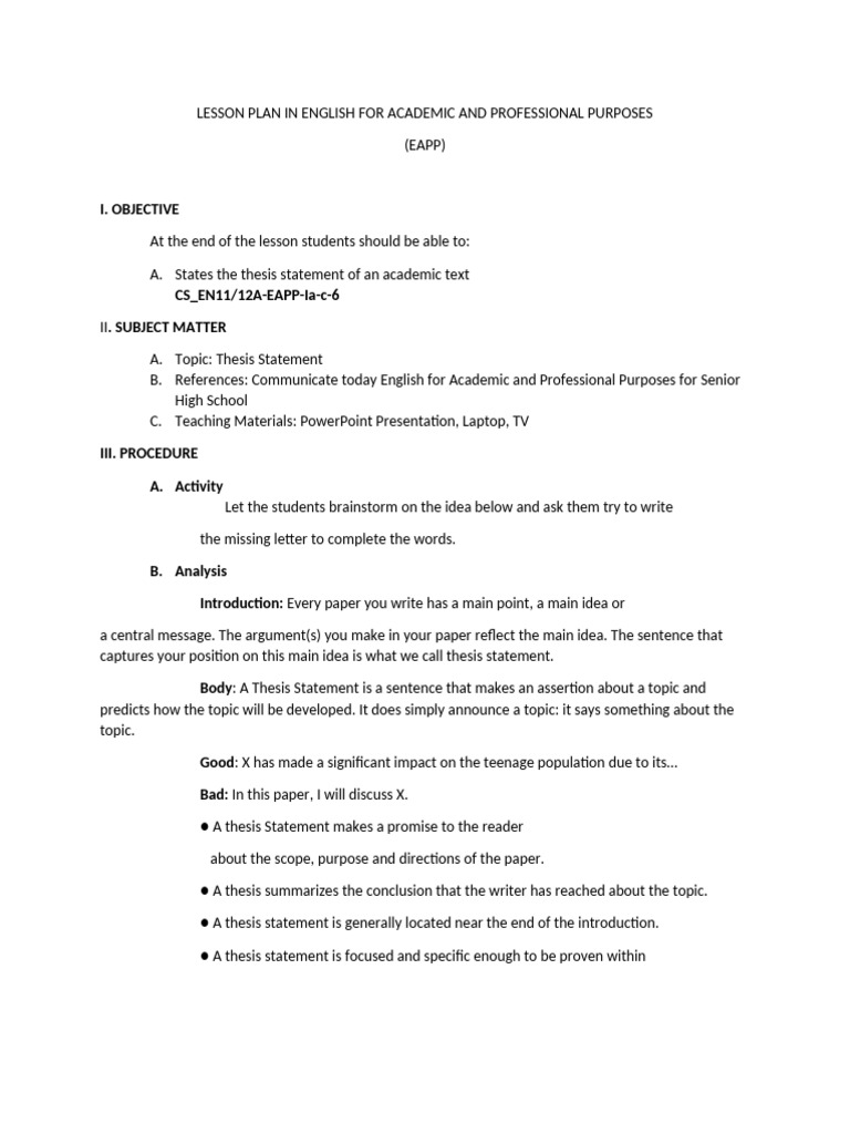 Crafting Effective Thesis Statements | PDF | The Raven | Poetry