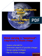 Building A Climate Information System Kevin E Trenberth