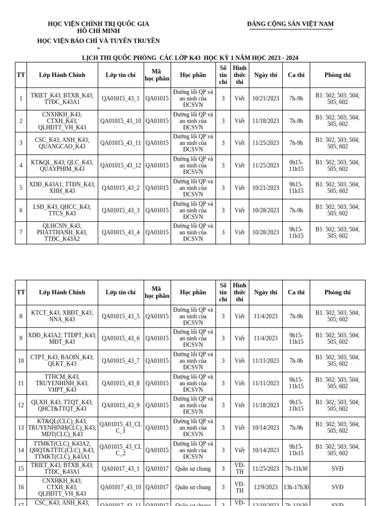 Lich Thi Quoc Phong k43 Dang Web 1 | PDF