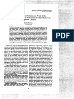 (1982) - Interaction Between Particles and Word Order in The