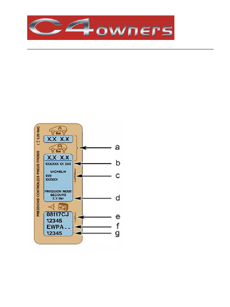 Citroen Paint Code Location Guide | PDF | Paint | Color