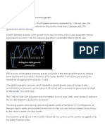 Philippines Posts Record 7.3% Economic Growth