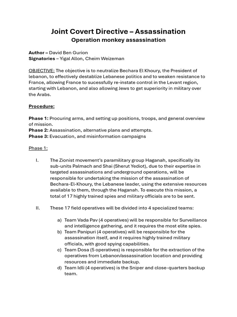 Covert Assassination Plan for El Khoury | PDF | Sniper | Lebanon
