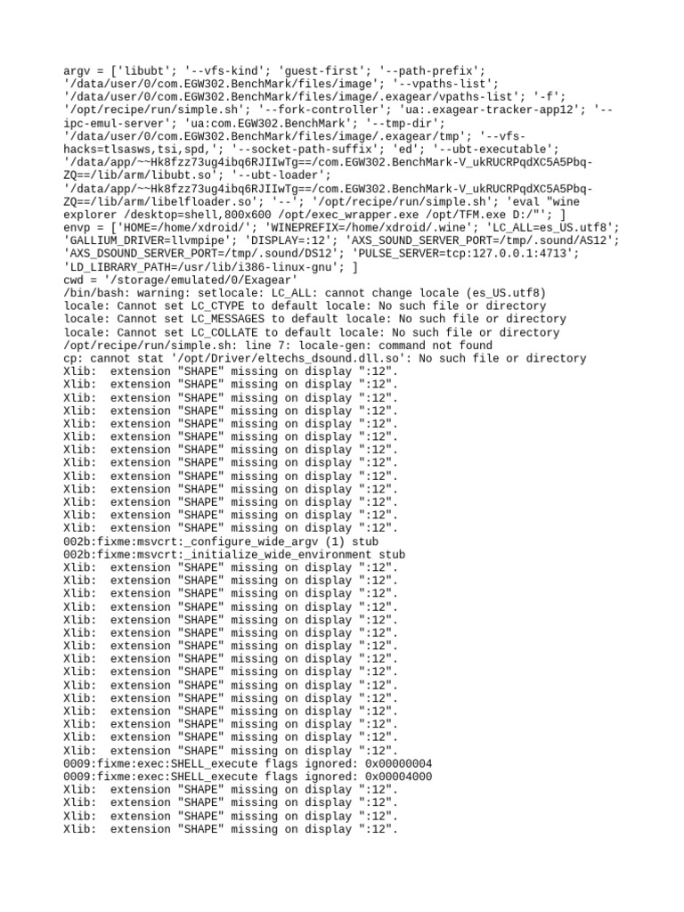 Exagear Command Execution Log | PDF | System Software | Software