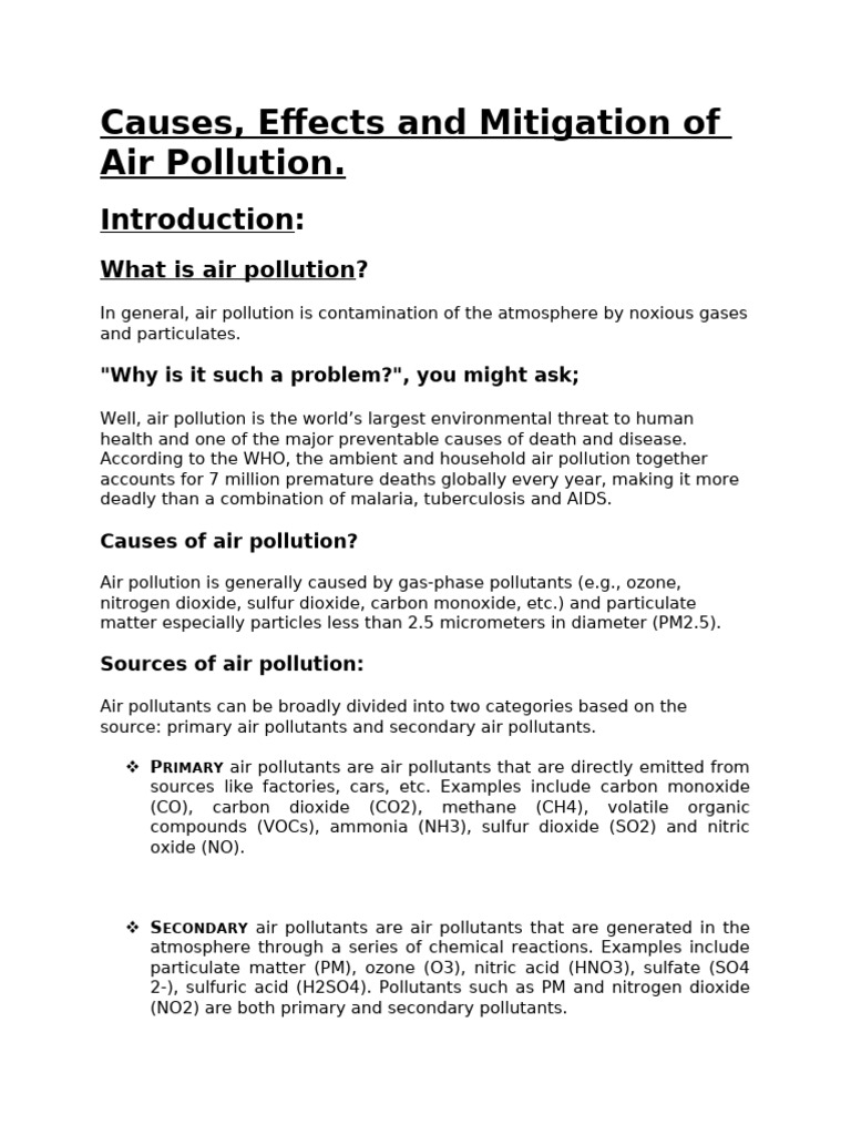 Chem Presentation - 024010 | PDF | N Ox | Air Pollution