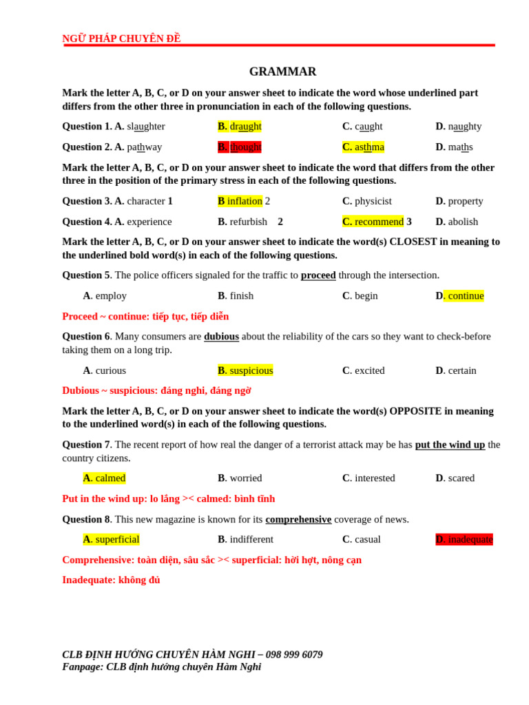 Grammar Practice and Challenges | PDF | Linguistics