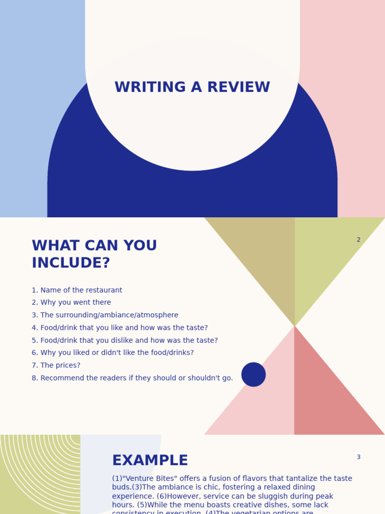 Writing A Review | PDF