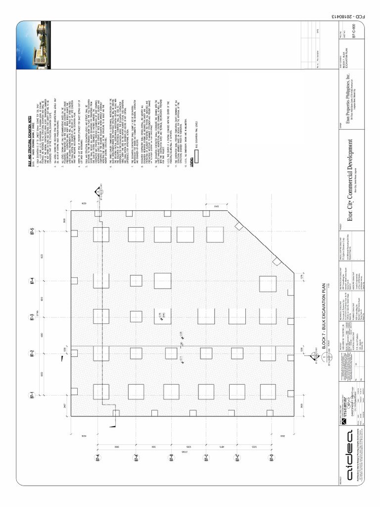 B7-C-000 (FCD REV.0) - Bulk Excavation Plan | PDF