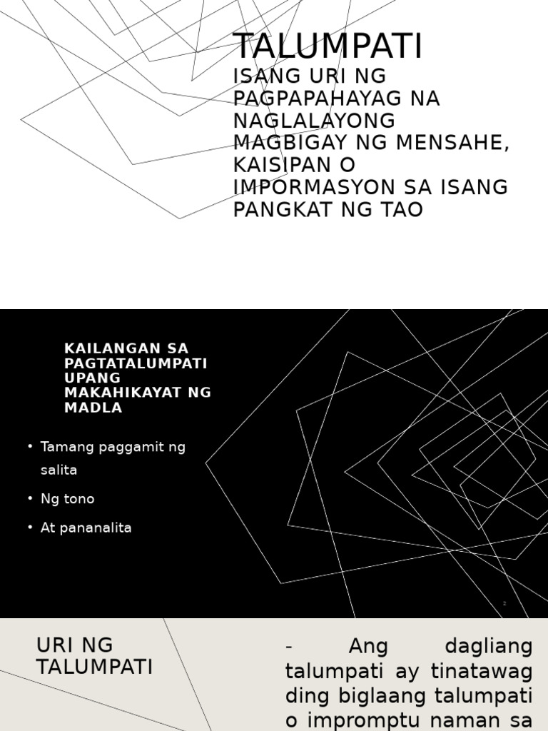 Pagtatalumpati: Mga Teknik at Uri | PDF | Cognitive Science | Learning